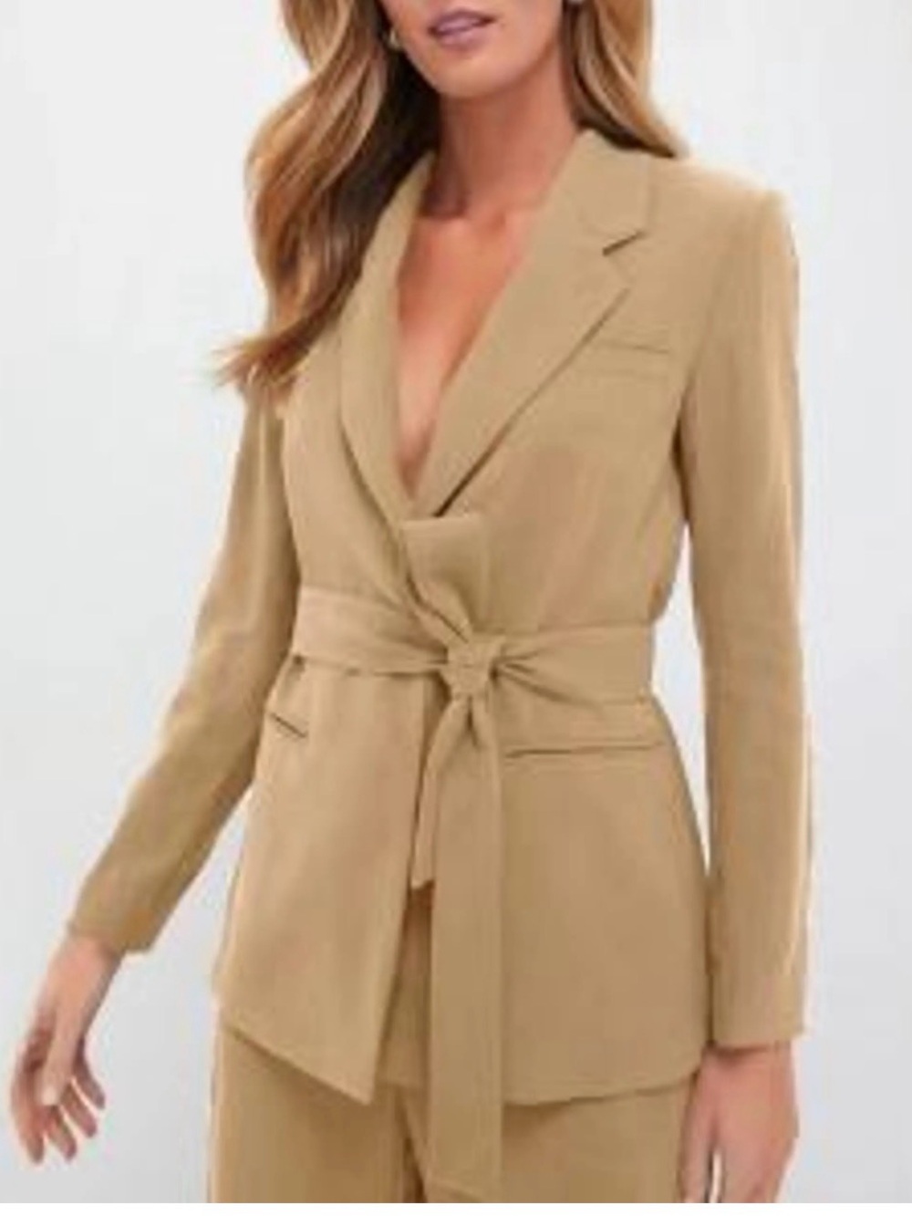 Tuckernuck Tan Belted Blazer